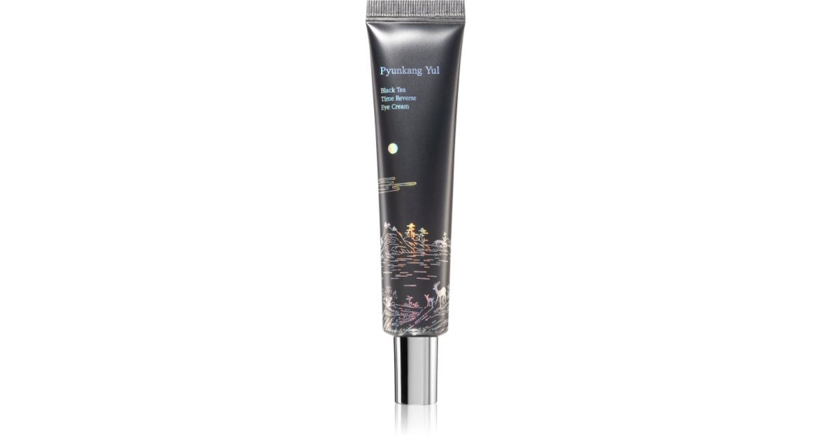 Pyunkang Yul Black Tea Time Reverse crème contour des yeux multi-correctrice pour une peau lumineuse et lisse 25 ml