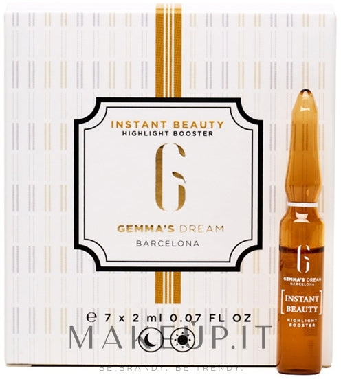 Booster facciale antiossidante e rivitalizzante Fiale Booster Instant Beauty Highlight di Gemma&