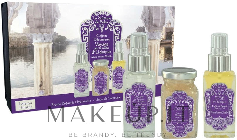 La Sultane de Saba Musk Incense Vanilla Set (b/mist/50ml + b/scrub/100ml + b/oil/50ml)