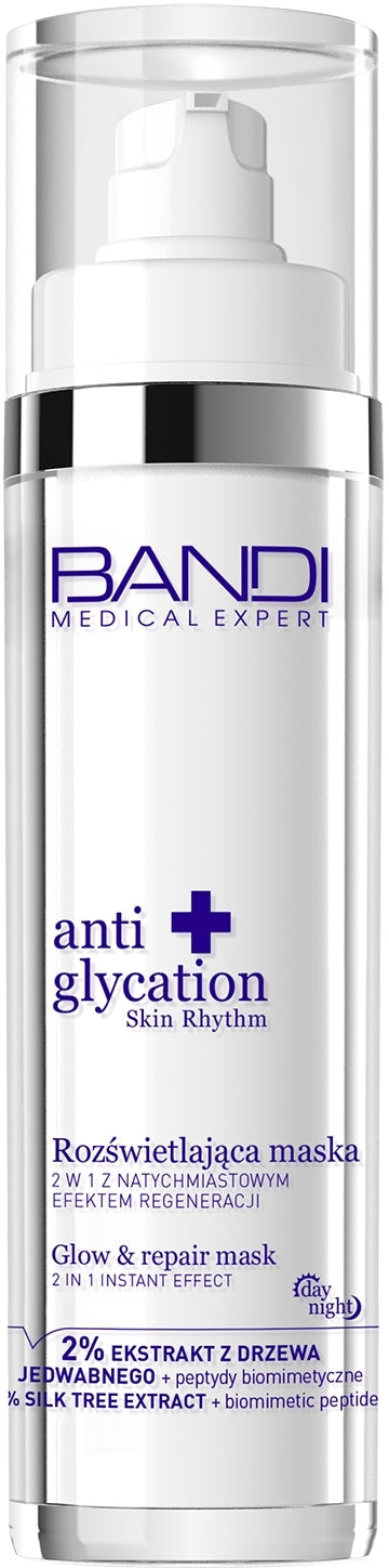 Maschera per luminosità e rigenerazione della pelle del viso Bandi Medical Expert Anti Glycation Skin Rhythm Glow &amp; Repair Mask 50 ml
