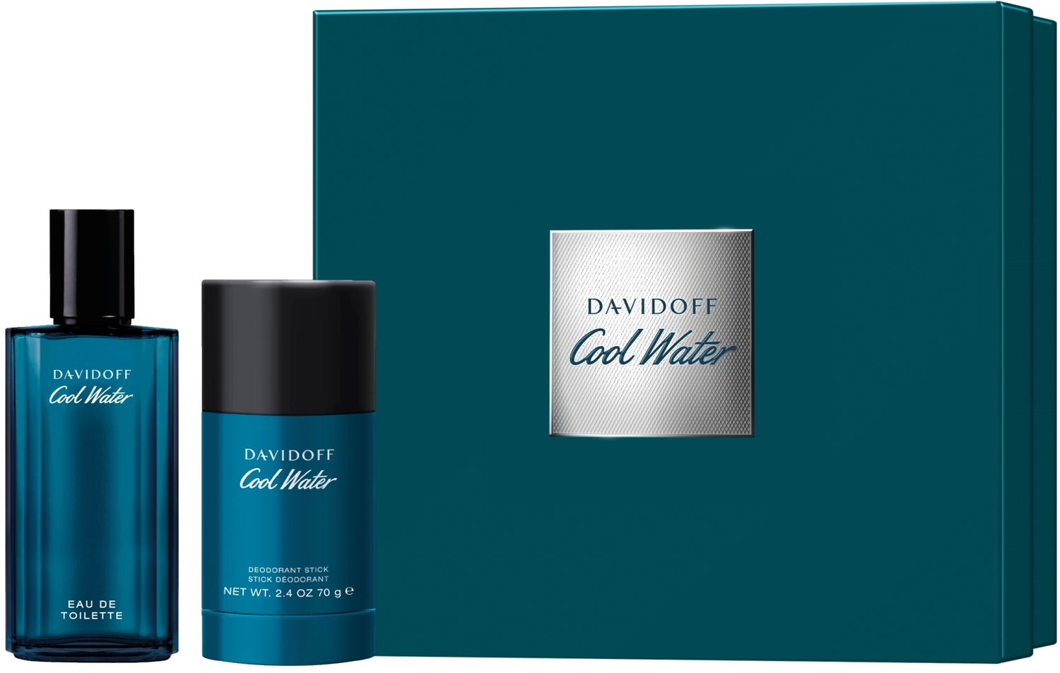 Davidoff Cool Water Duo Gift Set (edt/75ml + deo/75ml)