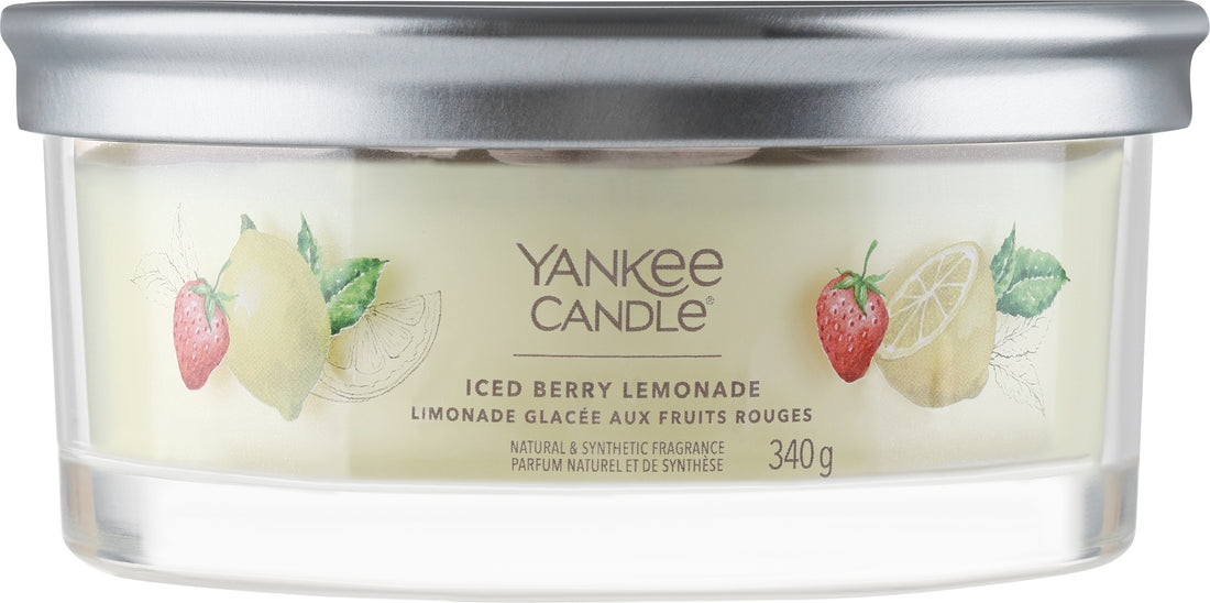 Candela profumata "Iced Berry Lemonade", 5 stoppini Yankee Candle Iced Berry Lemonade Tumbler 340 g
