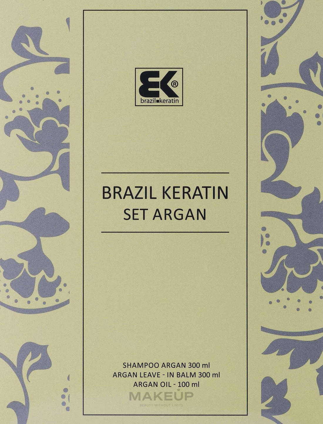 Set Brazil Keratin Therapy Argan (shm/300ml + cond/300ml + oil/100ml)