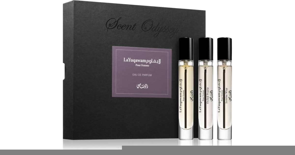 Odyssée Rasasi Coffret parfum femme La Yuqawam