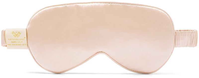 Mascherine per dormire in seta, dorata Crystallove