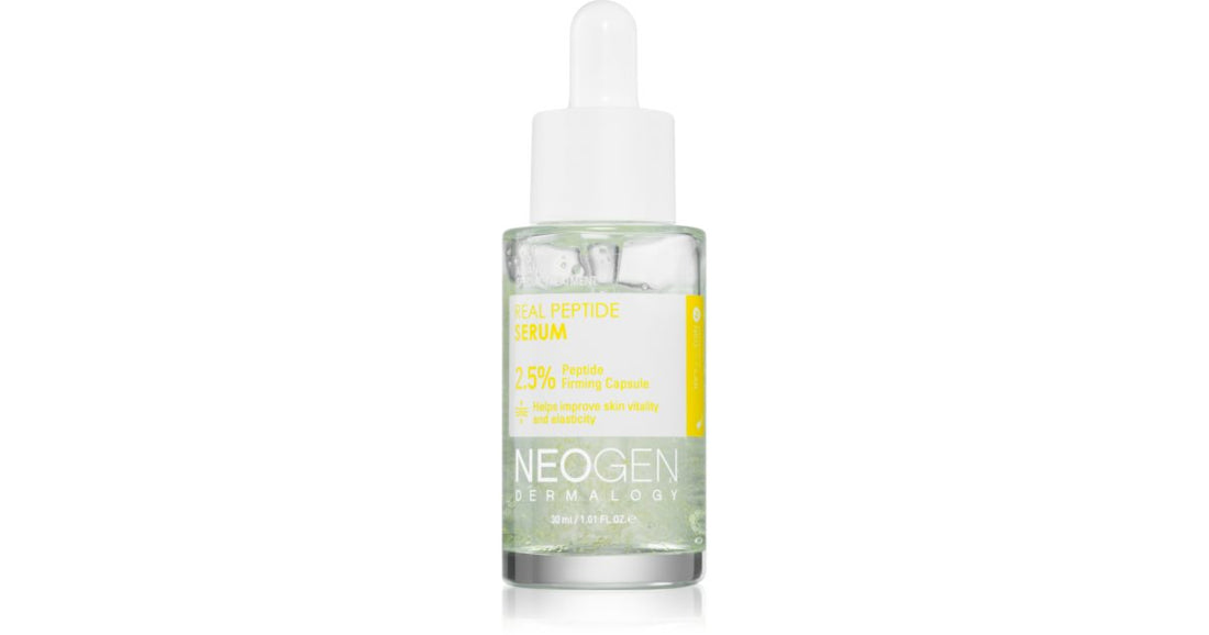 Neogen Dermalogy Real Peptide Serum siero idratante antirughe che aumenta l’elasticità della pelle 30 ml