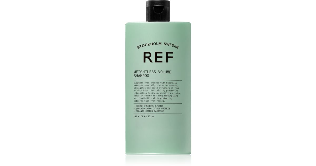 REF Weightless Volume Shampoo voor fijn haar voor volume vanaf de wortels 285 ml