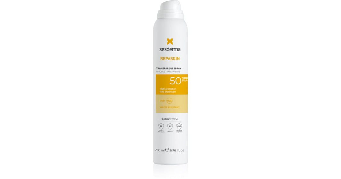 Sesderma Repaskin Transparent Spray SPF 50 200 ml — Spray solare corpo