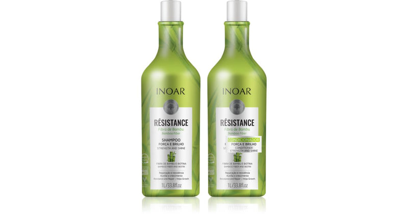 INOAR Resistance Bambu set for fragile and tired hair 2×1000 ml