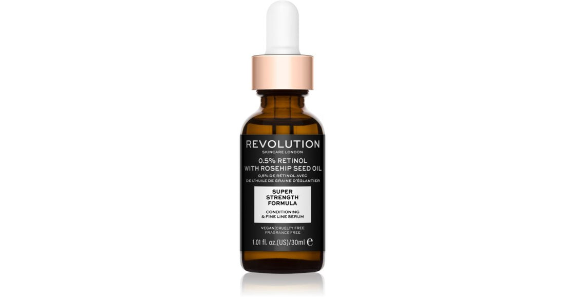 Revolution Skincare Retinol 0.5% With Rosehip Seed Oil Anti-Wrinkle Moisturizing Serum 30ml