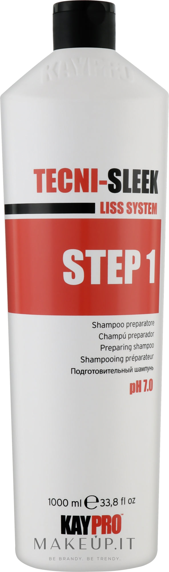 Shampoo per capelli KayPro Tecni-Sleek Step 1 Shampoo 1000 ml
