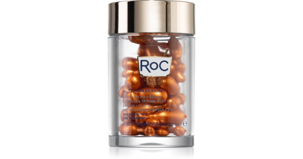 RoC Multi Correxion סרום פעיל-לילה-עם-ויטמין-C בכמוסות