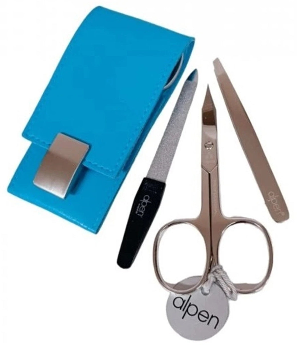 Set per manicure, blu, 4 prodotti Alpen
