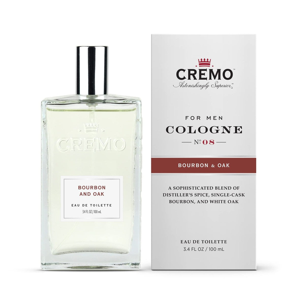 Cremo Bourbon &amp; Oak Eau de Toilette Uomo 100 ml