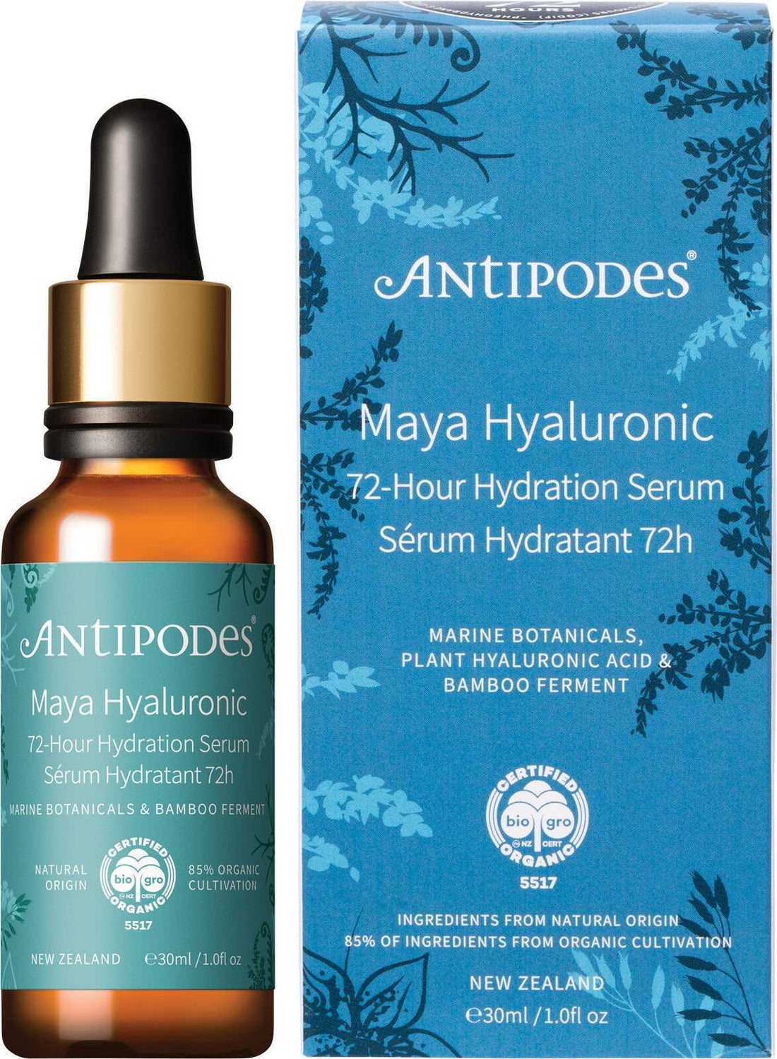 Antipodes Maya Hialuronic 72-godzinne serum nawilżające 30 ml