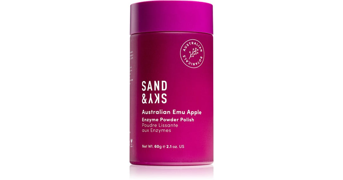 Sand &amp; Sky Australian Emu Apple Enzyme Powder Scrub con enzimas para una piel luminosa y suave 60 g