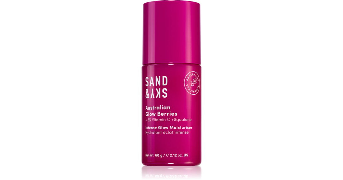 Sand &amp; Sky Australian Glow Berries Intensywnie rozświetlający krem nawilżający 60 g