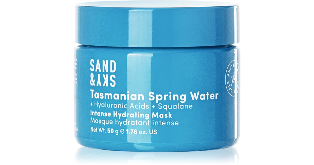 Intenzivní hydratační maska s tasmánskou pramenitou vodou Sand and sky 50 g