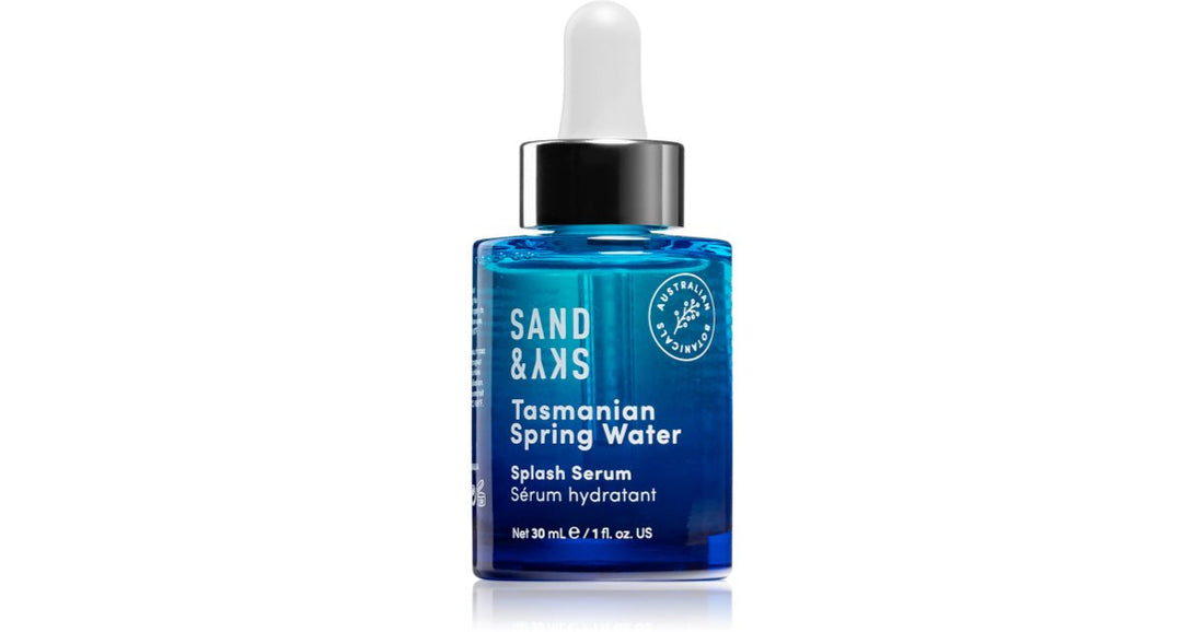 Sand &amp; Sky 태즈메이니아 스프링 워터 스플래쉬 인텐스 하이드레이팅 페이스 세럼 30 ml