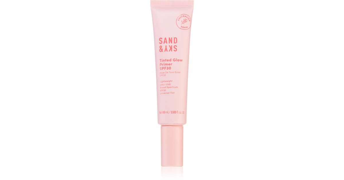 Sand &amp; Sky Getinte Glow Primer SPF 30 60 ml