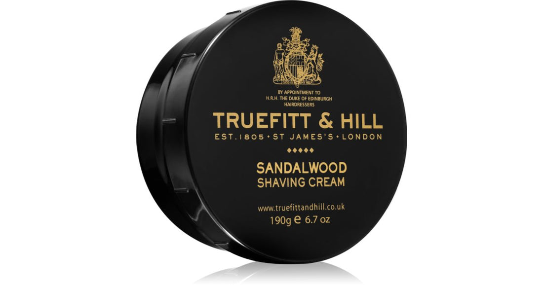Truefitt &amp; Hill Sandalwood hydratační krém na holení pro muže 190 g 