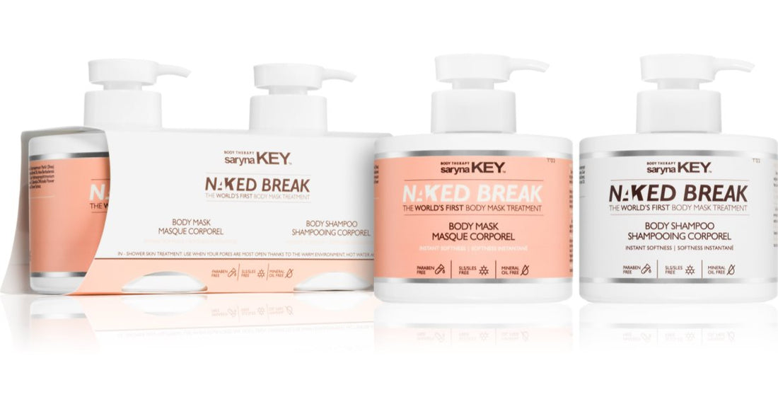 Saryna Key Naked Break Set (für den Körper) Naked Break Körpershampoo 500 ml + Naked Break maschera Körper 500 ml