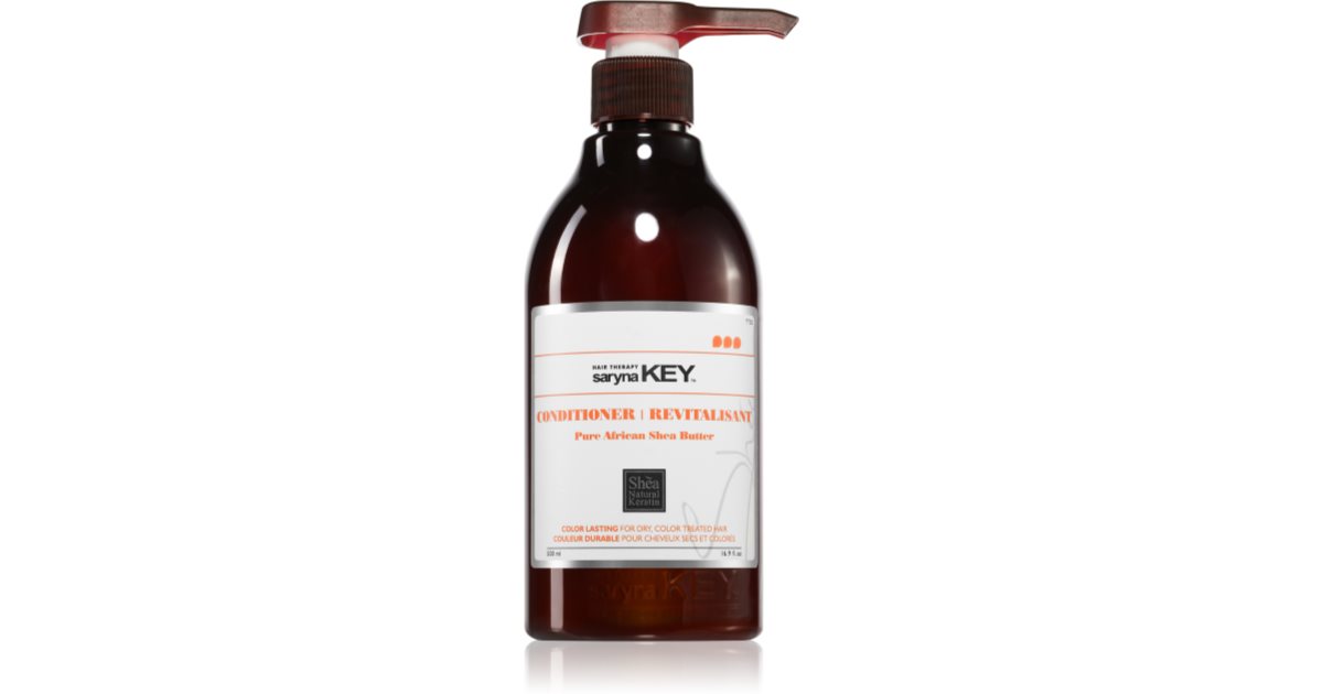 Saryna Key Pure African Shea Butter Color Lasting conditioner til farvet hår med sheasmør 500 ml