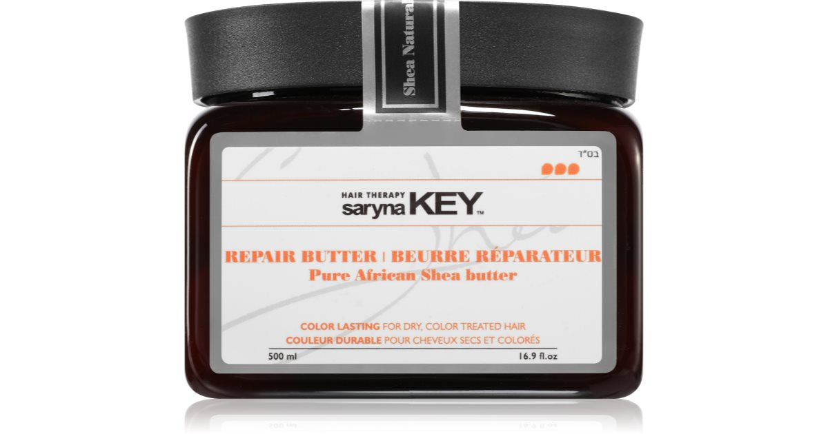 Saryna Key Pure Afrikaanse Shea Butter Kleur blijvend maschera voor haar met sheaboter 500 ml