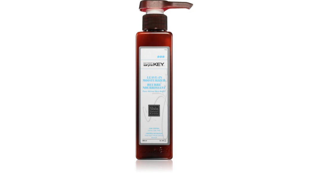 Saryna Key Pure African Shea Butter Control Leave-in-Conditioner für welliges und lockiges Haar mit Sheabutter, 300 ml