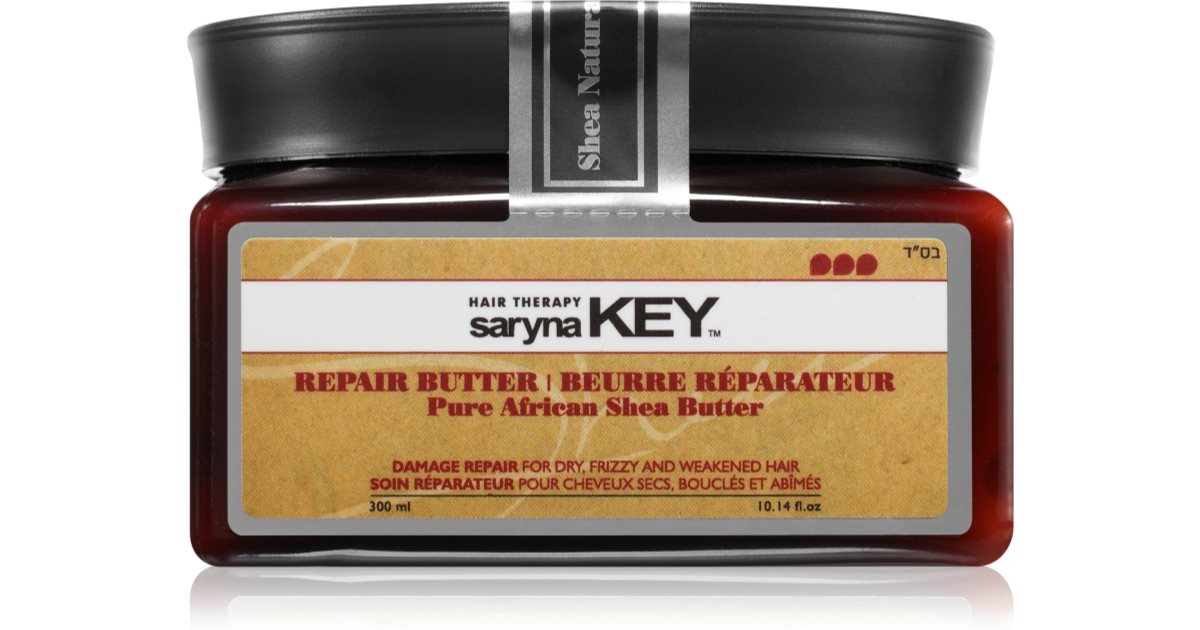 Saryna Key Reparație cu unt de shea african pur maschera pentru par cu unt de shea 300 ml