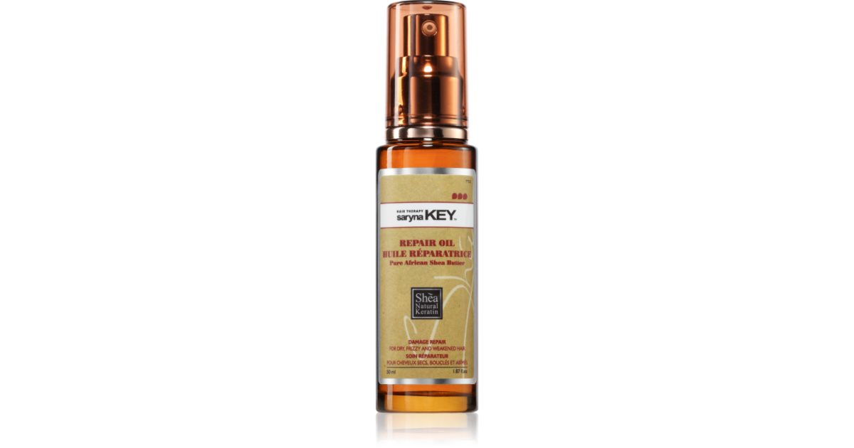 Saryna Key Pure African Shea Butter Damage Repair výživný vlasový olej 50 ml