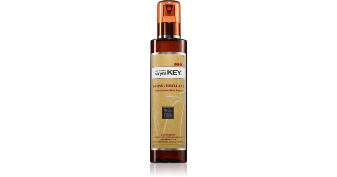 Saryna Key Spray modelador de cabelo reparador de manteiga de karité africana pura 250ml