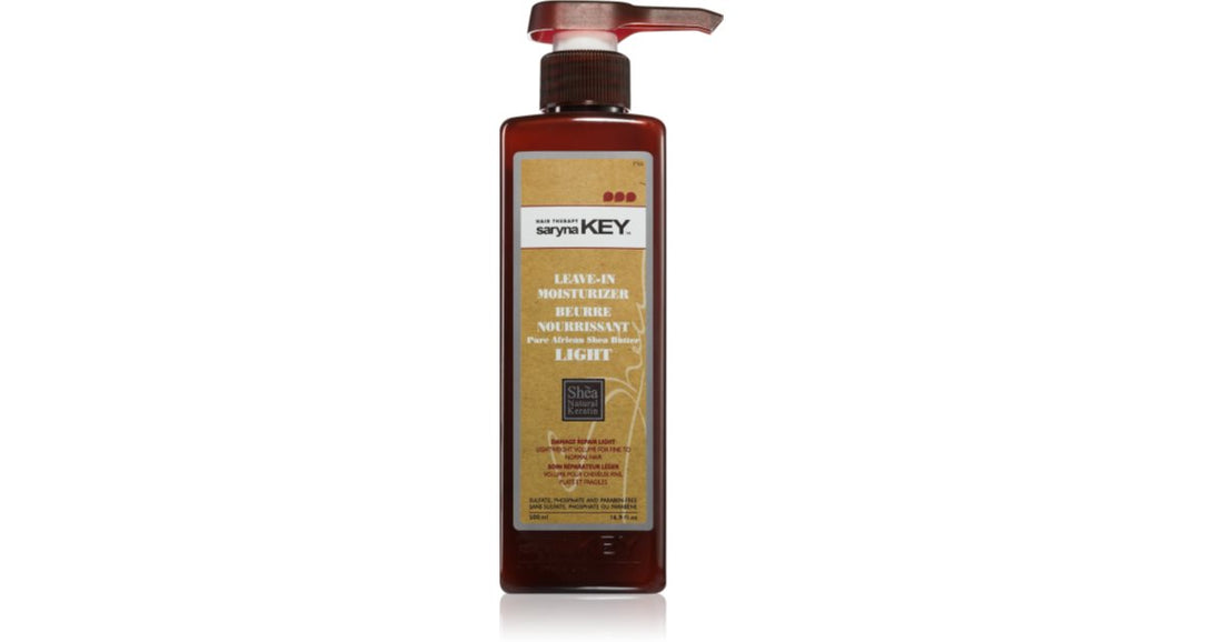 Saryna Key Pure African Shea Butter Leichter Leave-In-Conditioner mit Sheabutter, 300 ml