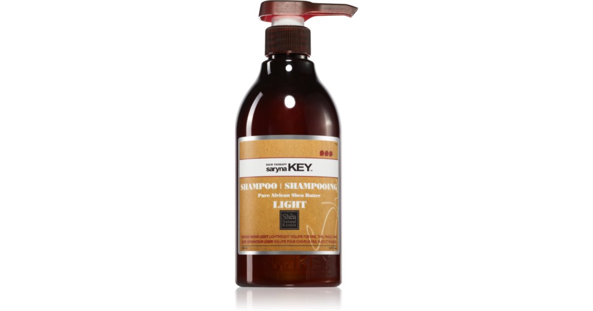 Saryna Key Pure African Shea Butter Leichtes Shampoo mit Sheabutter 500 ml