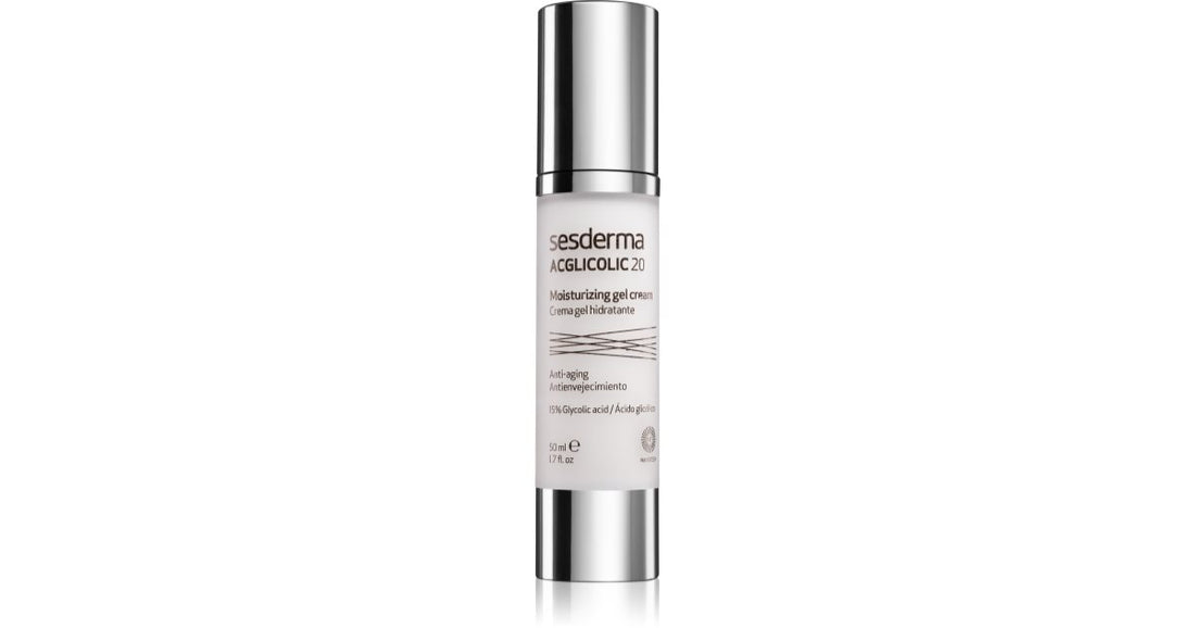 Sesderma Acglicolic 20 regenererende fuktighetsgivende ansiktsgelkrem for kombinert hud 50 ml