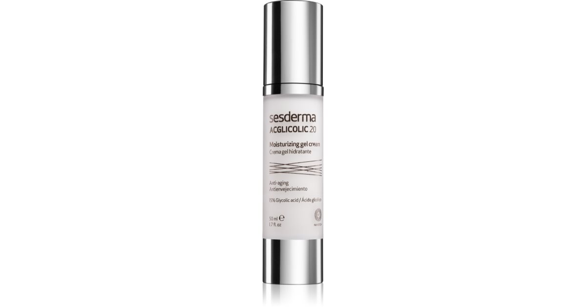 Sesderma Acglicolic 20 regenerierende, feuchtigkeitsspendende Gel-Gesichtscreme für Mischhaut, 50 ml