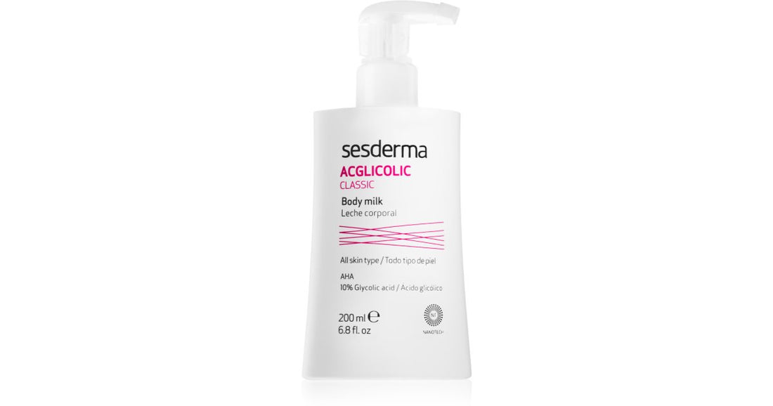 Sesderma Acglicolic 经典紧致身体乳，具有磨砂效果 200 毫升