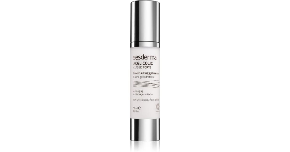 Sesderma Acglicolic Classic Forte voidegeeli kiinteään ryppyjä ehkäisevään suojaan 50 ml