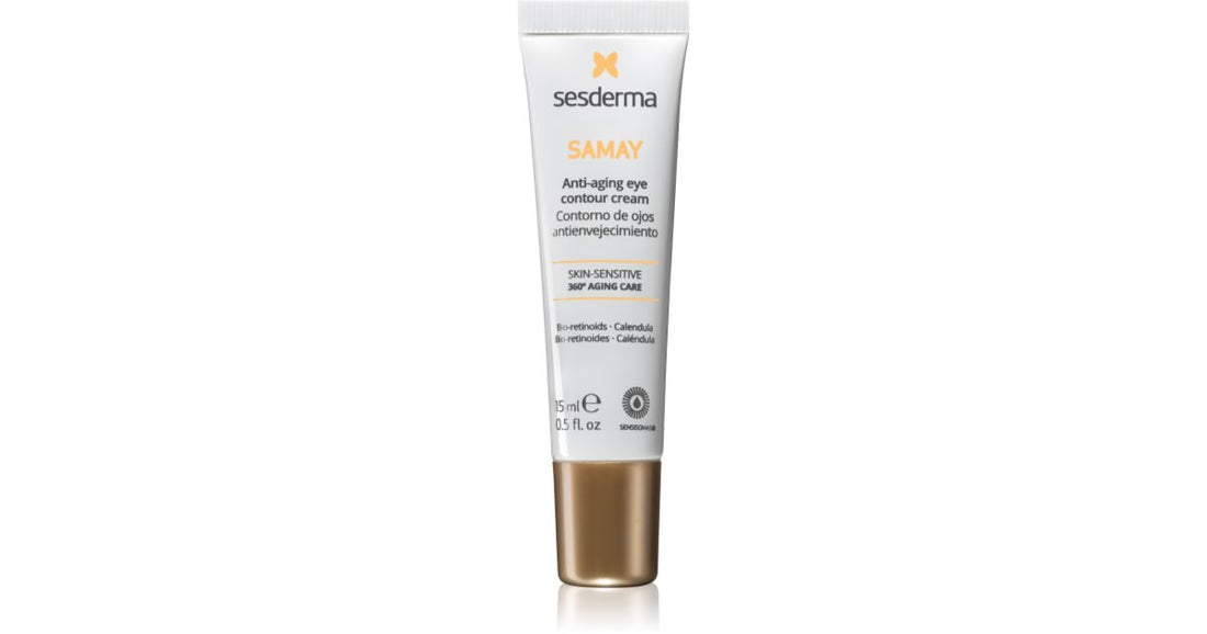 Sesderma Samay crema occhi antirughe per la riduzione di gonfiore e occhiaie 15 ml