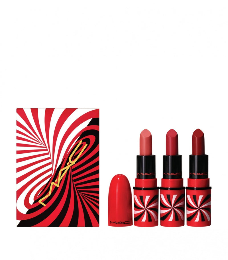 Tiny Tricks Set MAC: Awespicious Mini Cream Lipstick 1.7g + + Sleight of Grand Mini Matte Cream Lipstick 1.8g *miniature