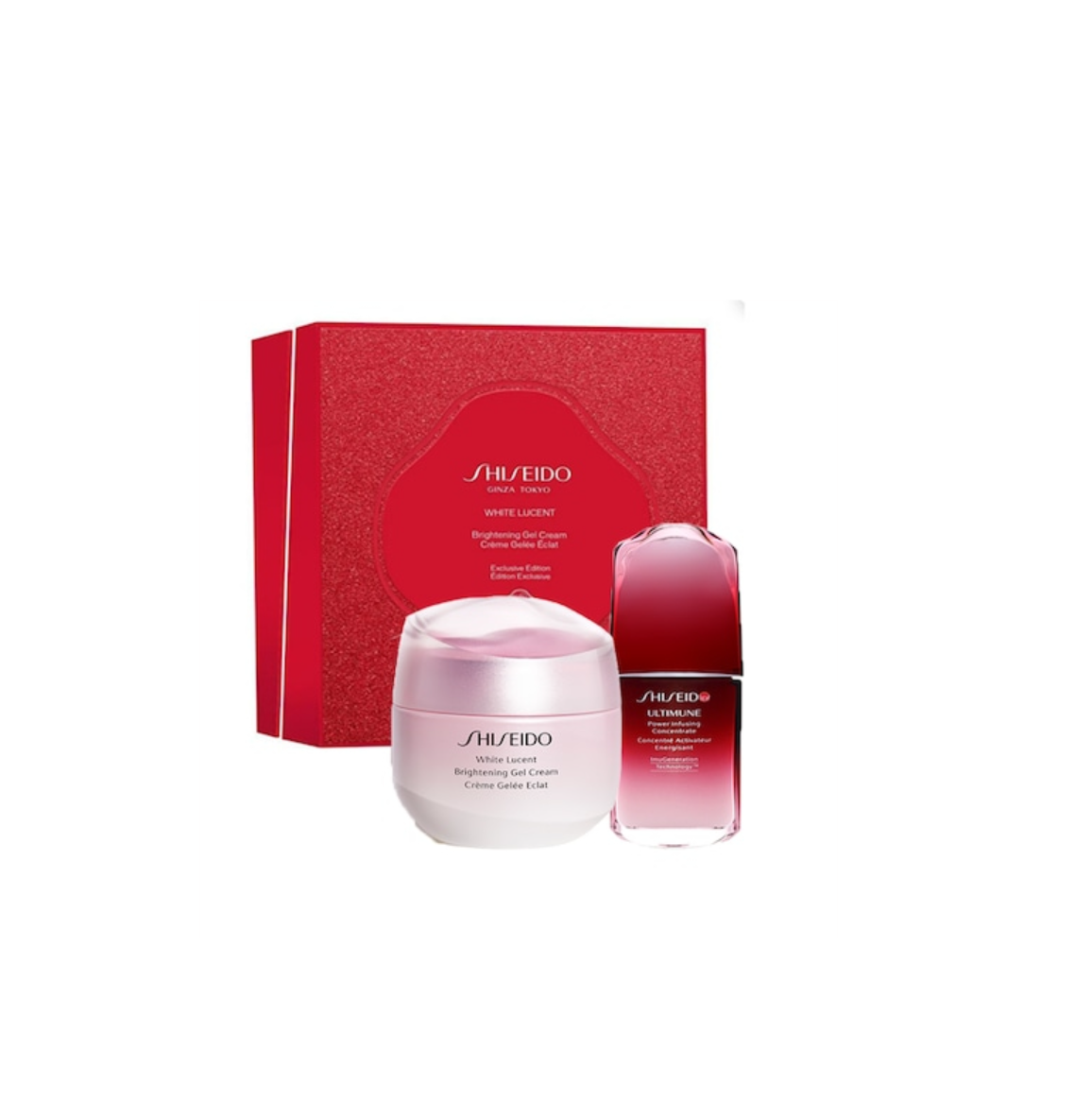 Vit Lucent Set Shiseido: White Lucent Illuminating Day Cream For The Face 15 ml + White Lucent Illuminating Serum For The Face 10 ml
