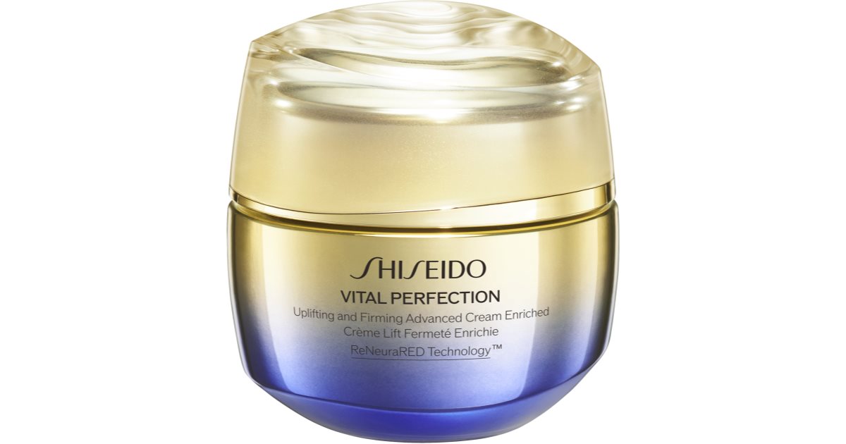 Shiseido Vital Perfection Uplifting &amp; Firming Advanced Εμπλουτισμένη κρέμα ημέρας και νύχτας με έντονη σύσφιξη για ξηρό δέρμα 50 ml