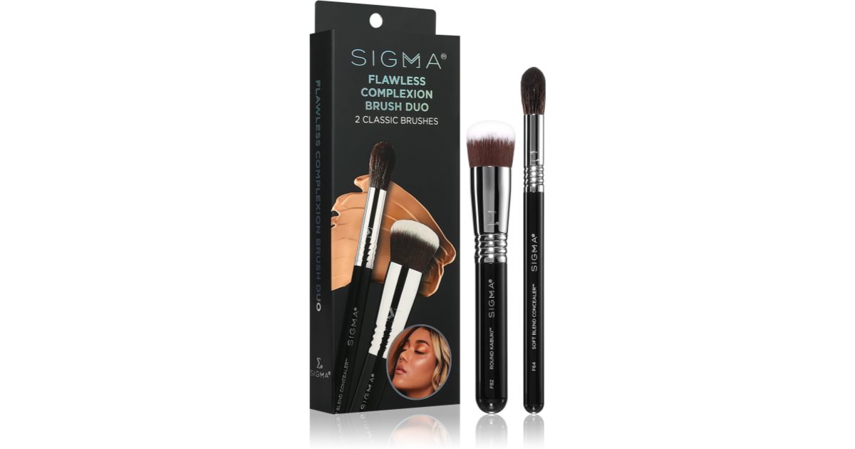 Sigma Beauty Brush Duo Flawless Complexion set di pennelli (per un look perfetto) 2 pz