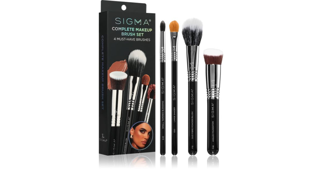 Sigma Beauty Brush Set Complete Makeup set di pennelli (per un look perfetto) 4 pz