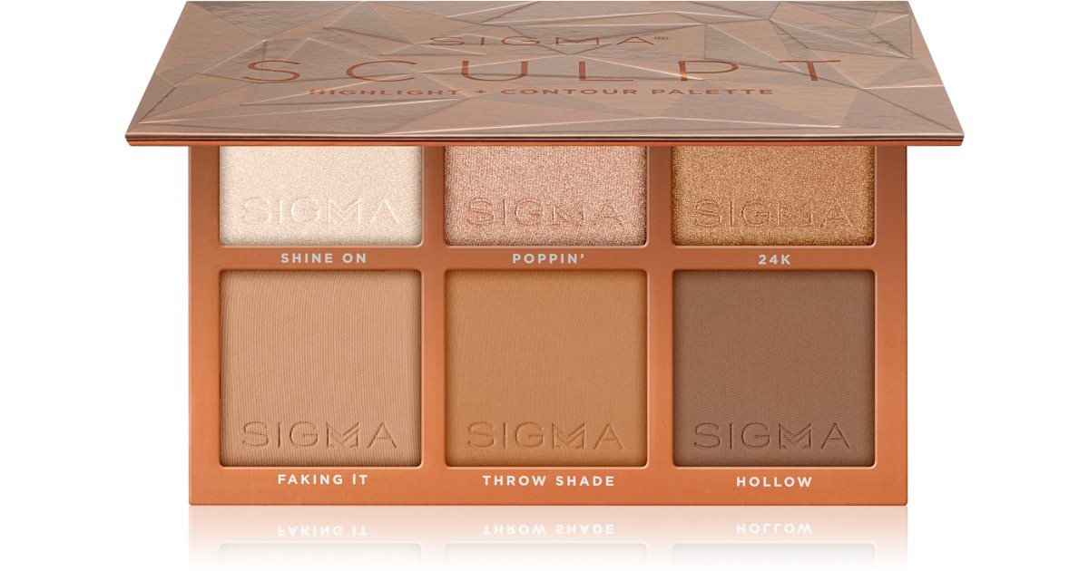 Палитры Sigma Beauty Скульптурный хайлайтер + контур 27,48 г