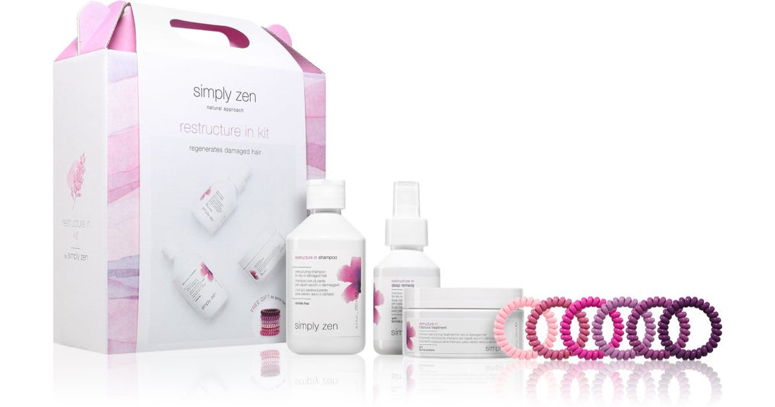 Simply Zen Restructuration en kit (pour cheveux abîmés et secs) 3 pièces