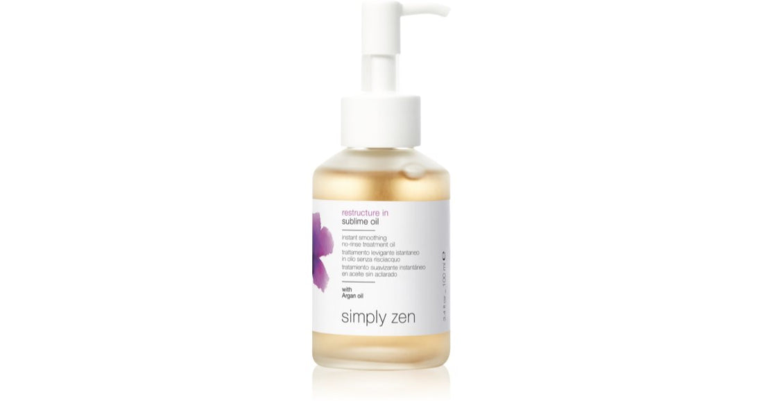 Simply Zen Restructure In aceite alisador para cabello dañado y seco 100 ml