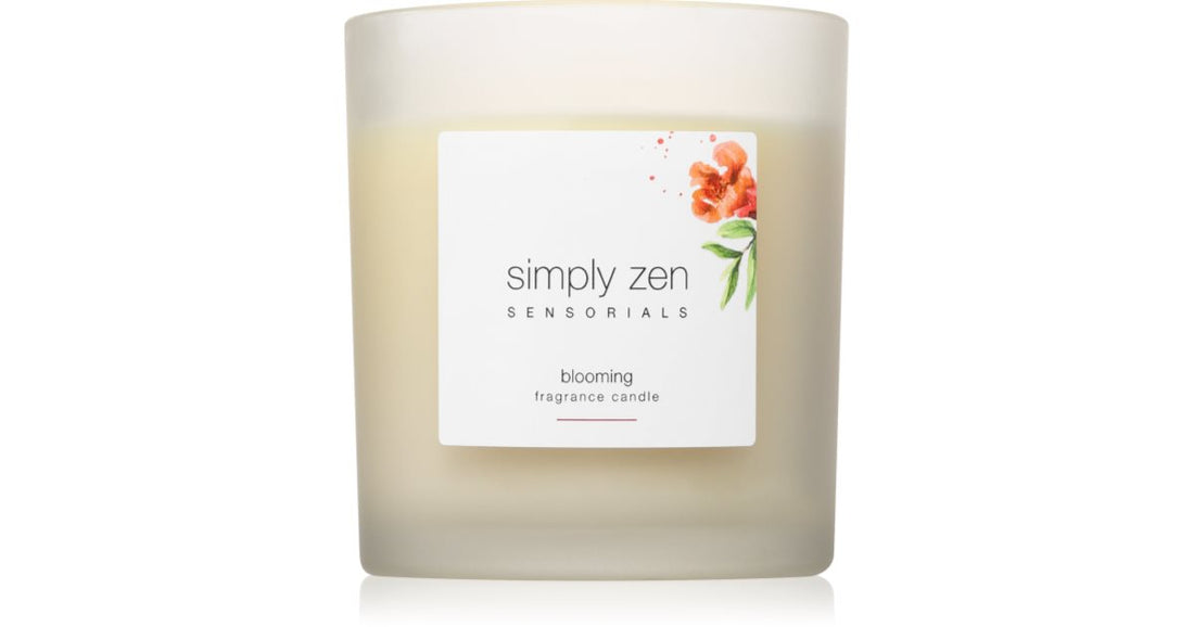 Simply Zen Sensorials Blooming Fragrance Candle geurkaars 120 gr