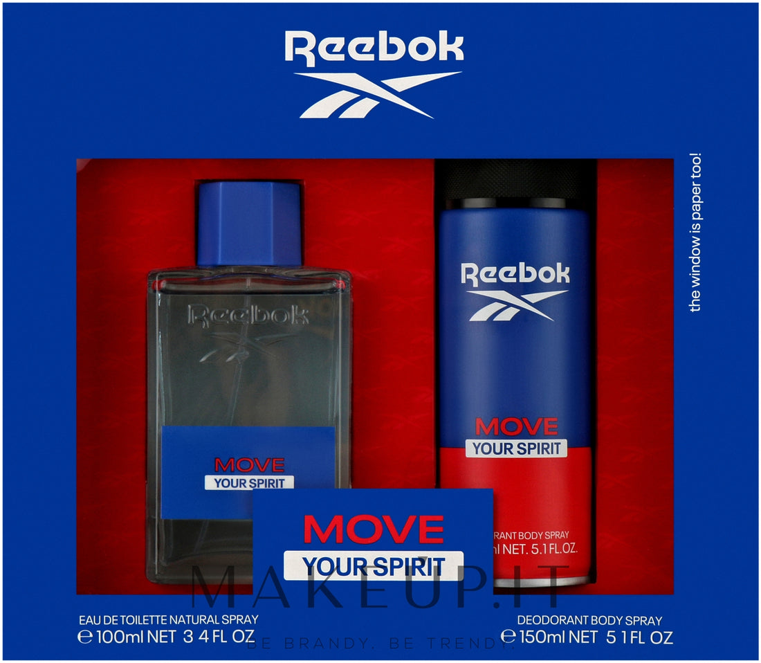 Reebok Move Your Spirit For Men Set (edt/100ml + deo/150ml)