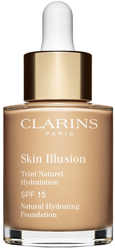 Clarins Skin Illusion: Fondotinta Idratante Illuminante SPF 15 Colore 106N Vanilla 30 ml
